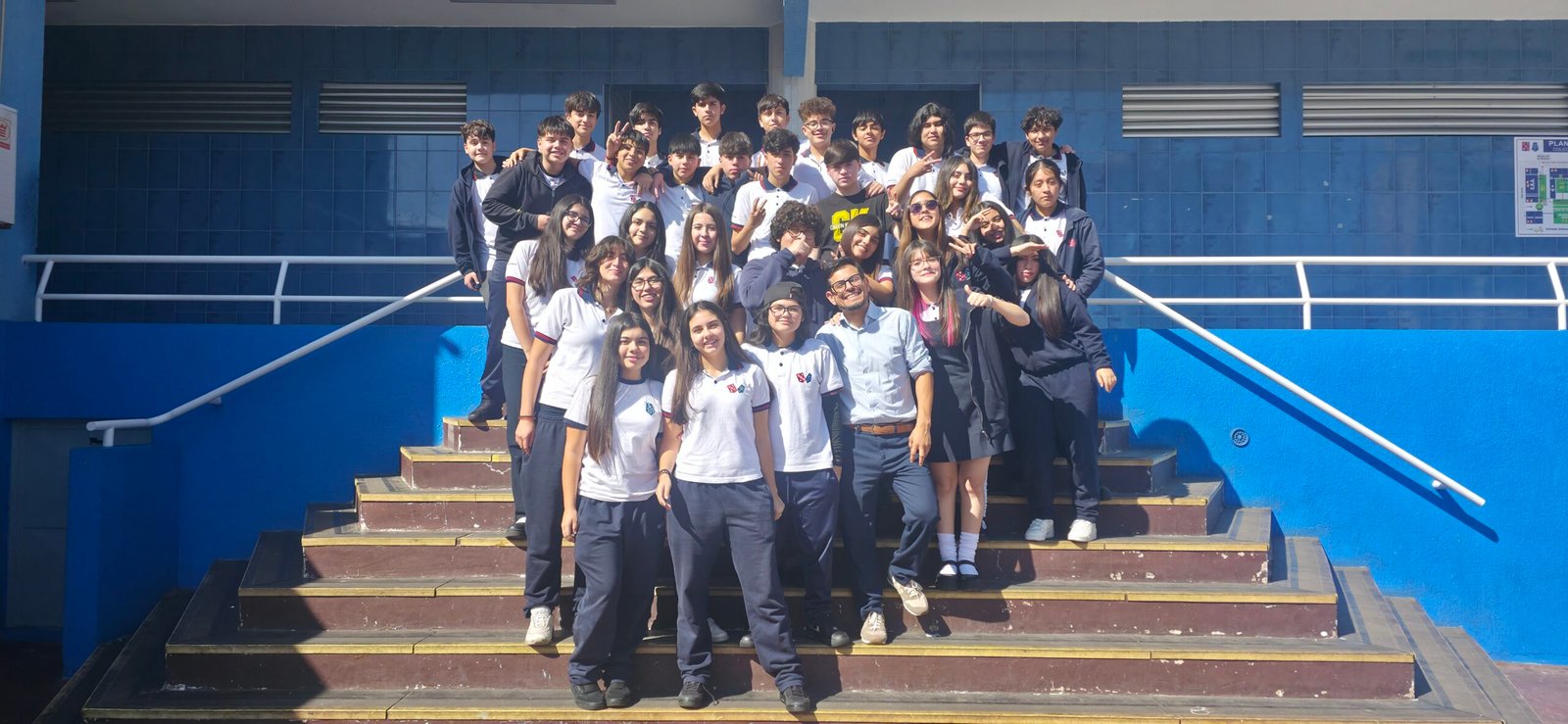 Curso II° Medio B, participante de La Calle Enseña 2.0