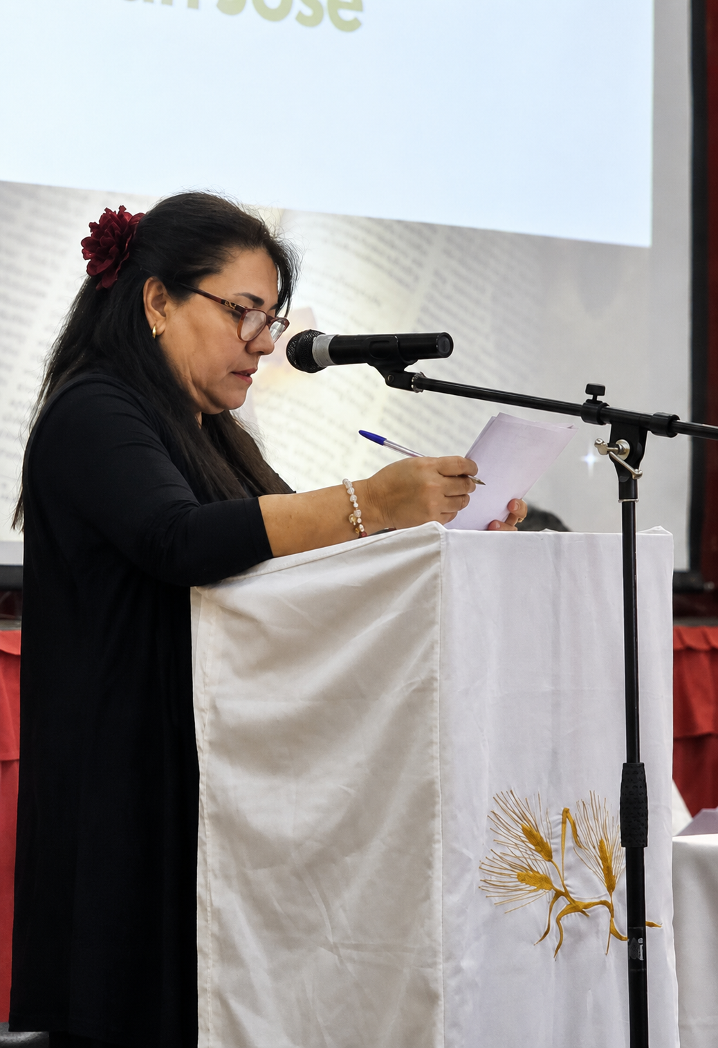 Lectura de la Palabra durante la celebración